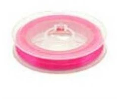 Elastingieij siūlai Nr. 50 karoliukų vėrimui RainBow® VERA V50 10 m, spalva tamsiai rožinė