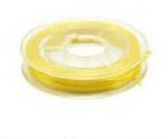 Elastingieij siūlai Nr. 50 karoliukų vėrimui RainBow® VERA V50 10 m, spalva ryškiai geltona