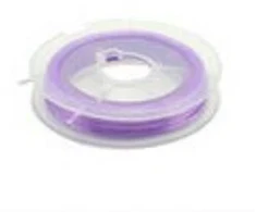 Elastingieij siūlai Nr. 50 karoliukų vėrimui RainBow® VERA V50 10 m, spalva šviesiai violetinė