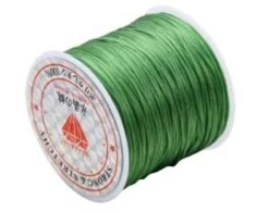 Elastingieij siūlai Nr. 70 karoliukų vėrimui RainBow® VERA V70 60 m, spalva žalia