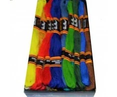 Medvilninių siuvinėjimo siūlų Muline RainBow® 24 natūralių spalvų po 8 m rinkinys