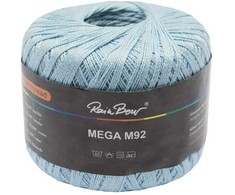 Nėrimo siūlai RainBow® MEGA 50 g, spalva melsva