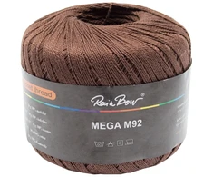 Nėrimo siūlai RainBow® MEGA 50 g, spalva ruda