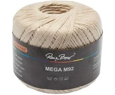 Nėrimo siūlai RainBow® MEGA 50 g, spalva rusva