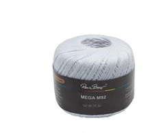 Nėrimo siūlai RainBow® MEGA 50 g, spalva juoda