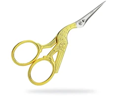 Premax Žirklės siuvinėjimui 24k aukso garnio formos rankenėles 9 cm