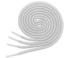 RAINBOW Apvalūs batraiščiai 3 mm 120 cm, spalva šviesiai pilka