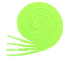 RAINBOW Apvalūs batraiščiai 3 mm 120 cm, spalva ryškiai žalia