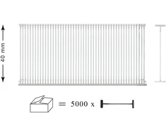 RAINBOW Automatiniai etikečių laikikliai 5000 vnt. 40 mm, skaidrūs