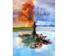 RAINBOW Deimantinio paveikslo-mozaikos 5D rinkinys (akučių klijavimas) 30x40 cm DK41161