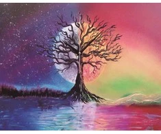 RAINBOW Deimantinio paveikslo-mozaikos 5D rinkinys (akučių klijavimas) 25x30 cm DK32223