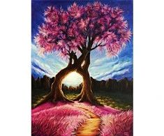 RAINBOW Deimantinio paveikslo-mozaikos 5D rinkinys (akučių klijavimas) 30x40 cm DK41125