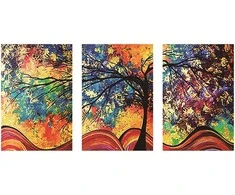 RAINBOW Deimantinio paveikslo-mozaikos 5D rinkinys (akučių klijavimas) 40X80 cm DK94001