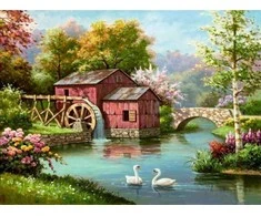 RAINBOW Deimantinio paveikslo-mozaikos 5D rinkinys (akučių klijavimas) 30x40 cm DK41148