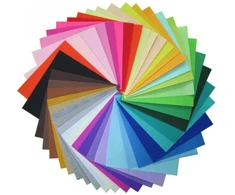 RAINBOW Dekoratyvinio veltinio rinkinys 2 mm, 10х10 cm, 40 vnt., Įvairios spalvos