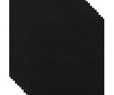 RAINBOW Dekoratyvinio veltinio rinkinys 2 mm, 20х30 cm, 10 vnt., spalva juoda