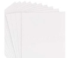RAINBOW Dekoratyvinio veltinio rinkinys 2 mm, 20х20 cm, 10 vnt., spalva balta
