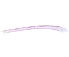 RAINBOW Matavimo liniuotė rankdarbiams 55 cm ir coliais