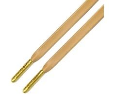 RAINBOW Odiniai plokšti batraiščiai 3 mm 80 cm, spalva rusva