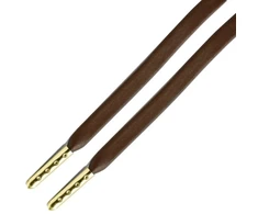 RAINBOW Odiniai plokšti batraiščiai 3 mm 120 cm, spalva ruda