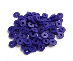 RAINBOW Plokšti karoliukai 6x1 mm 100 vnt., spalva 51