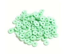 RAINBOW Plokšti karoliukai 6x1 mm 100 vnt., spalva 16