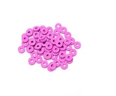 RAINBOW Plokšti karoliukai 6x1 mm 100 vnt., spalva 47