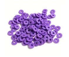 RAINBOW Plokšti karoliukai 6x1 mm 100 vnt., spalva 49