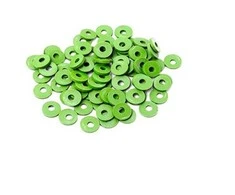 RAINBOW Plokšti karoliukai 6x1 mm 100 vnt., spalva 18