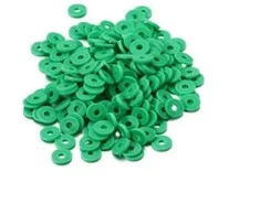 RAINBOW Plokšti karoliukai 6x1 mm 100 vnt., spalva 20