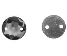 RAINBOW Prisiuvama akrilo akutė 10 mm, spalva juoda