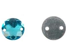 RAINBOW Prisiuvama akrilo akutė 10 mm, spalva žydra