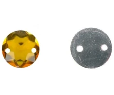 RAINBOW Prisiuvama akrilo akutė 10 mm, spalva ruda