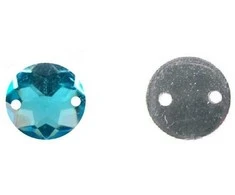 RAINBOW Prisiuvama akrilo akutė 10 mm, spalva žydra