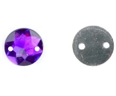 RAINBOW Prisiuvama akrilo akutė 10 mm, spalva violetinė