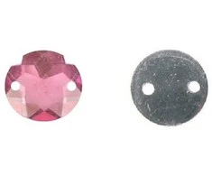 RAINBOW Prisiuvama akrilo akutė 10 mm, spalva šviesiai rožinė