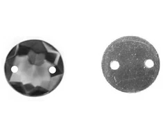 RAINBOW Prisiuvama akrilo akutė 10 mm, spalva juoda