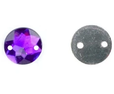 RAINBOW Prisiuvama akrilo akutė 15 mm, spalva violetinė