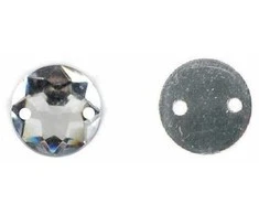 RAINBOW Prisiuvama akrilo akutė 4 mm, spalva balta