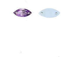 RAINBOW Prisiuvama akrilo akutė 5x10 mm, spalva šviesiai violetinė