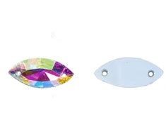 RAINBOW Prisiuvama akrilo akutė 7x15 mm, spalva perlamutrinė