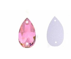 RAINBOW Prisiuvama akrilo akutė 8x13 mm, spalva šviesiai violetinė