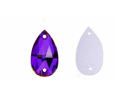 RAINBOW Prisiuvama akrilo akutė 8x13 mm, spalva violetinė
