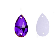 RAINBOW Prisiuvama akrilo akutė 8x13 mm, spalva violetinė