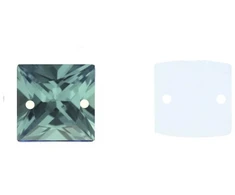 RAINBOW Prisiuvama akrilo akutė 8x8 mm, spalva šviesiai žalia