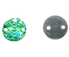 RAINBOW Prisiuvama mozaikinė akrilo akutė 10 mm, spalva žalia