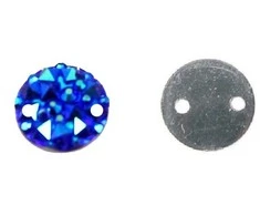 RAINBOW Prisiuvama mozaikinė akrilo akutė 10 mm, spalva mėlyna
