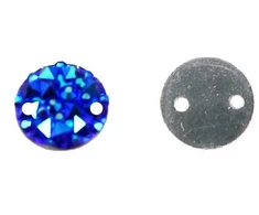 RAINBOW Prisiuvama mozaikinė akrilo akutė 10 mm, spalva mėlyna