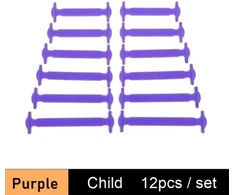 RAINBOW Silikoniniai elastiniai batraiščiai 12 vnt., spalva violetinė