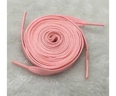 RAINBOW Šviesą atspindintys plokšti batraIščiai 8 mm 120 cm, spalva rožinė